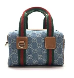 Gucci Blue Denim Handbag